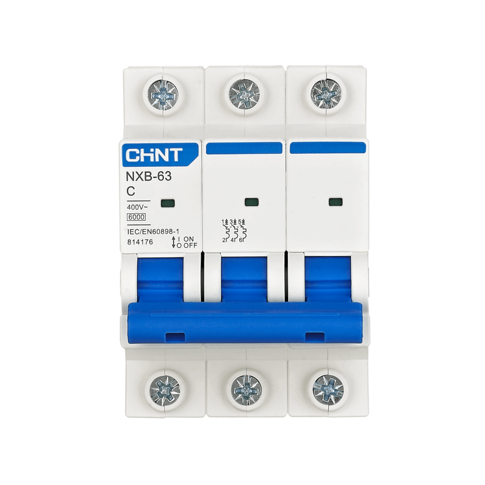 เซอร์กิตเบรกเกอร์ 63 แอมป์ 3 โพล 6KA CHINT MCB NXB-63 3P C63 TYPE C_2